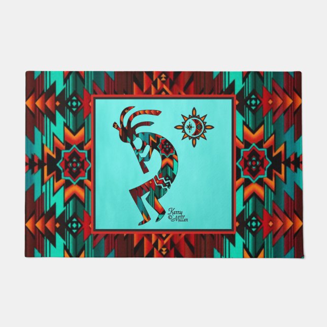 Southwest Kokopelli Doormat (Front)