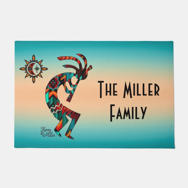 Southwest Kokopelli Doormat (Front)