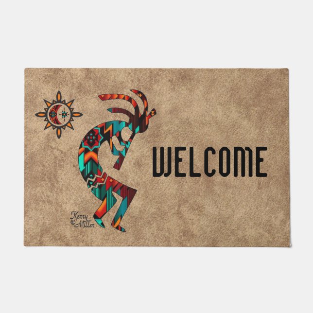 Southwest Kokopelli Doormat (Front)