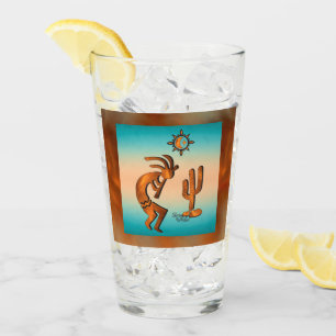 Southwest Kokopelli Glass Cup