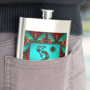 Southwest Kokopelli Hip Flask
