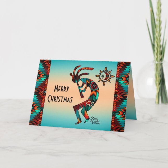 Southwest Kokopelli Holiday Card (Front)