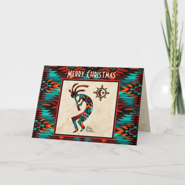 Southwest Kokopelli Holiday Card (Front)