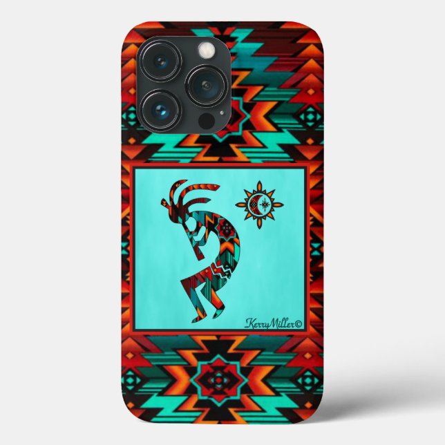 Southwest Kokopelli iPhone Case (Back)