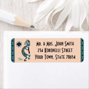 Southwest Kokopelli Label