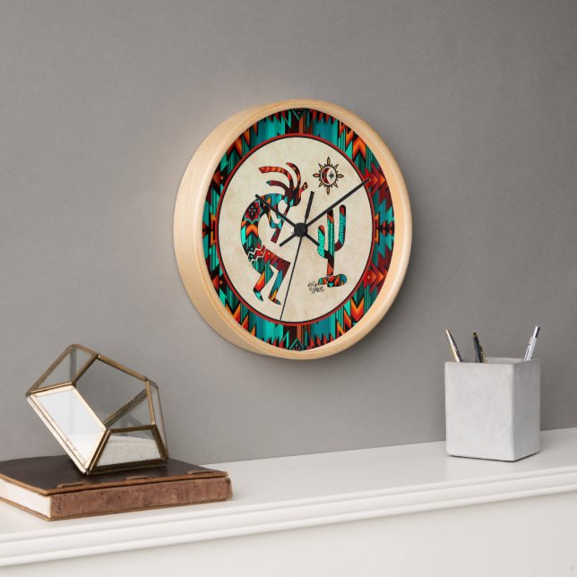 Southwest Kokopelli Large Clock (Office)
