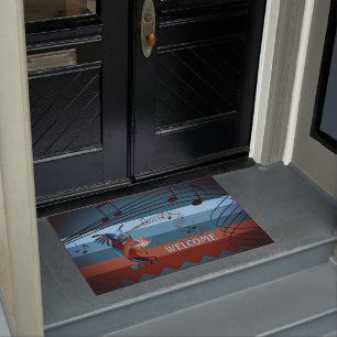 Southwest Kokopelli Music 2  Doormat