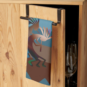 Southwest Kokopelli Music Tea Towel
