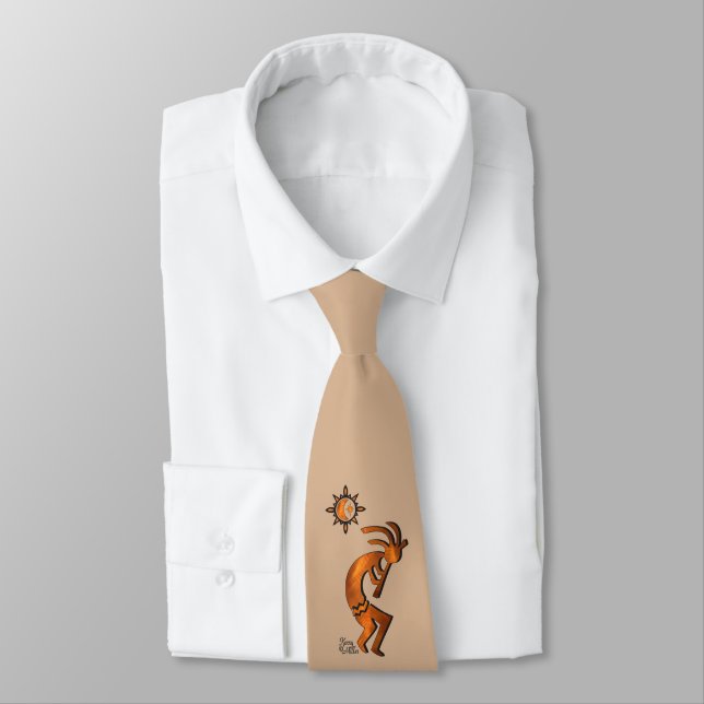 Southwest Kokopelli Neck Tie (Tied)