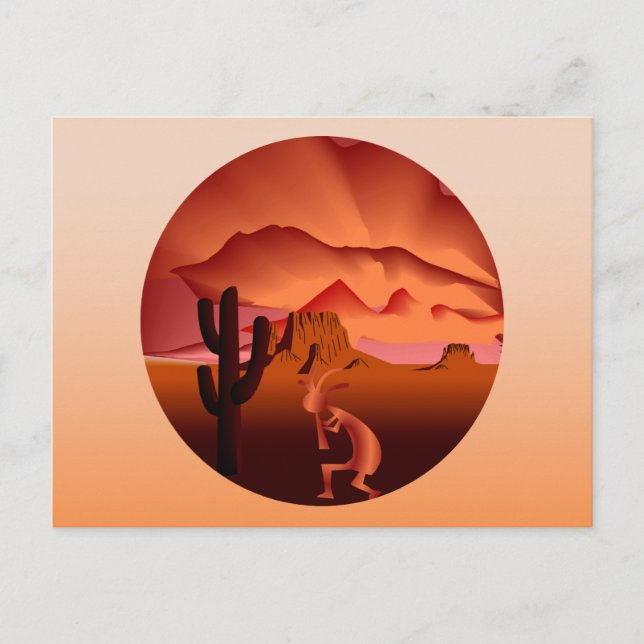 Southwest Kokopelli Postcard (Front)