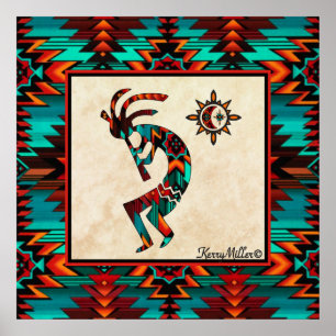 Southwest Kokopelli Poster