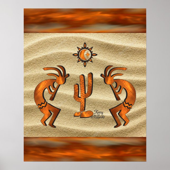 Southwest Kokopelli Poster (Front)