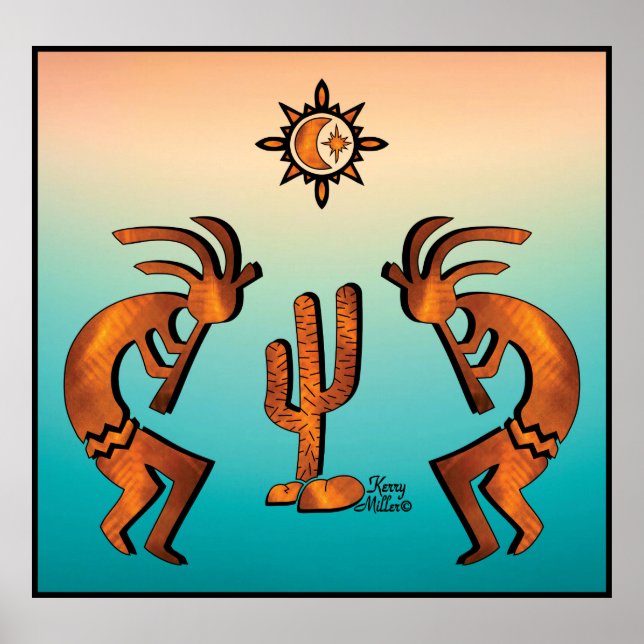 Southwest Kokopelli Poster (Front)