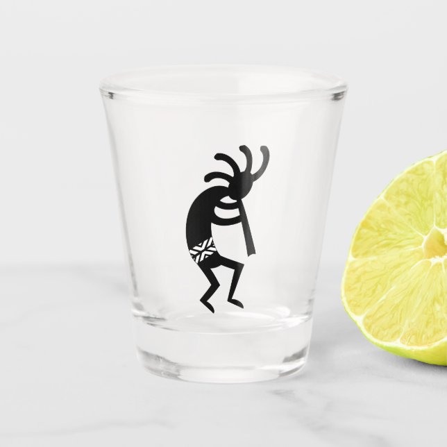 Southwest Kokopelli Shot Glass (Front)