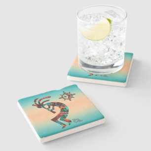 Southwest Kokopelli Stone Coaster