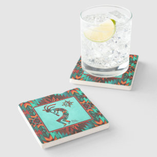 Southwest Kokopelli Stone Coaster
