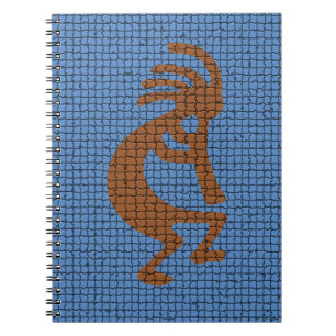 Southwest Kokopelli with Flute Musical Mosaic Notebook
