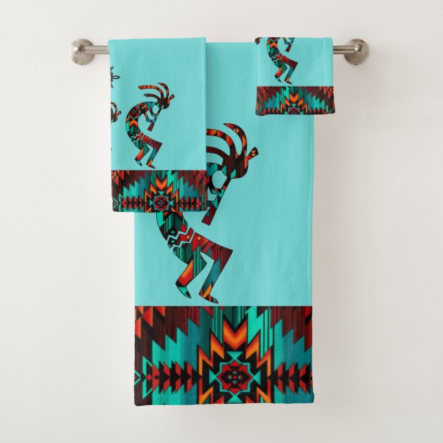 Southwest KokopelliTowel Bath Towel Set (Insitu)