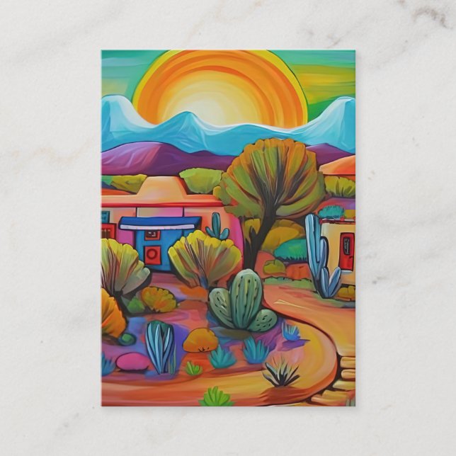 Southwest Landscape Background Business Card (Front)