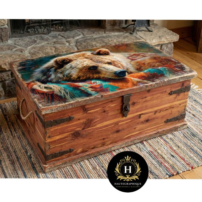 Southwest Lodge Bear Portrait Tissue Paper (Creator Uploaded)