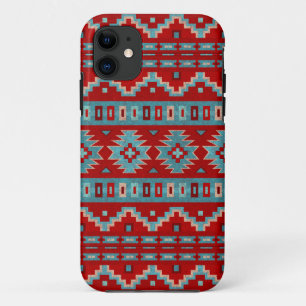 Southwest Mesas Turquoise & Red iPhone 11 Case