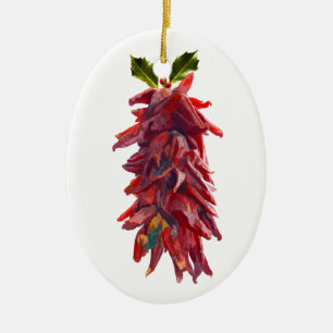 Southwest Mistletoe Ceramic Tree Decoration