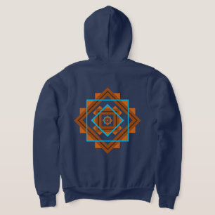 Southwest Mountain Peaks Geometric Design Hoodie