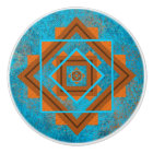 Southwest Mountain Peaks Turquoise Geometric