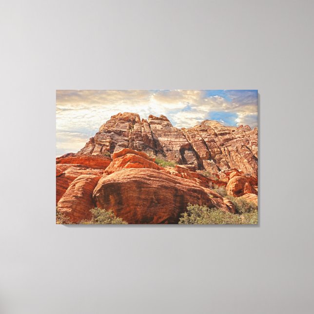 Southwest Mountain Scene Canvas Print (Front)