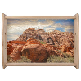Southwest Mountain Scene Serving Tray