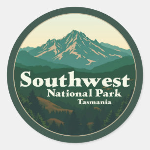 Southwest National Park Tasmania Classic Round Sticker