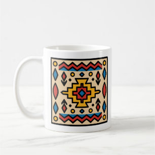 Southwest Native American Geometric Design Coffee Mug