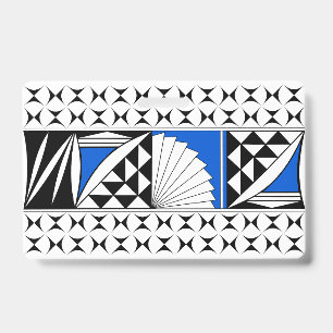 Southwest Native Sunrise in Blue ID Badge
