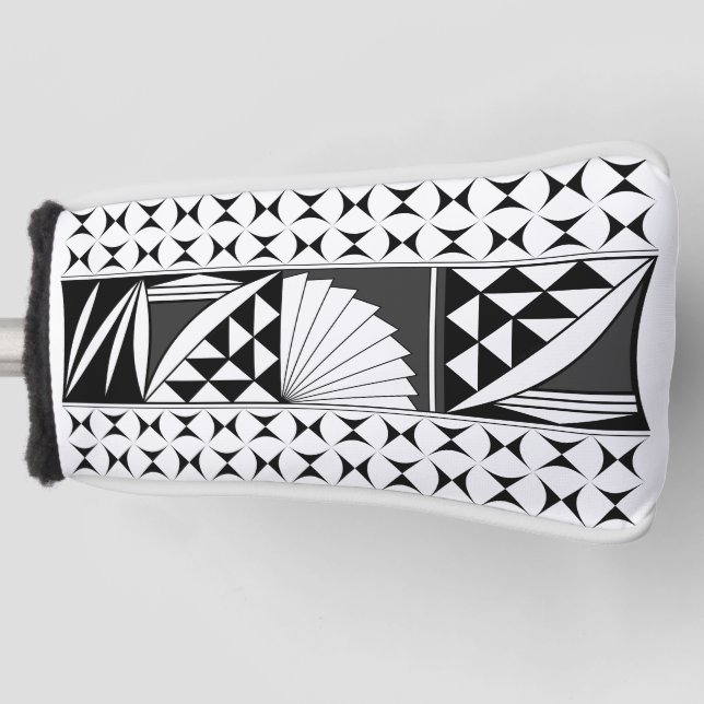 Southwest Native Sunrise in Charcoal Golf Head Cover (Front)