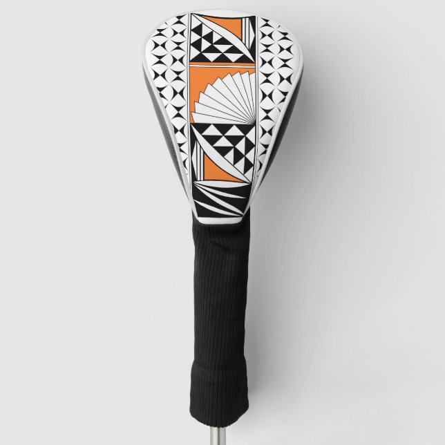 Southwest Native Sunrise in Orange Golf Head Cover (Front)