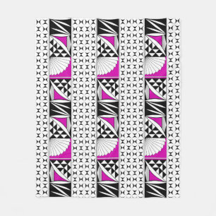Southwest Native Sunrise in Pink Fleece Blanket