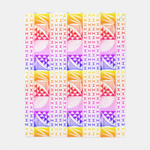 Southwest Native Sunrise in Rainbow Fleece Blanket