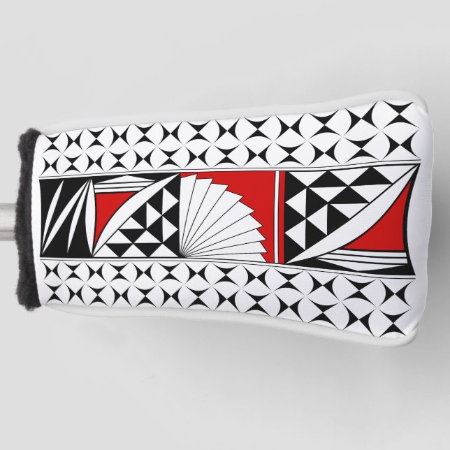 Southwest Native Sunrise in Red Golf Head Cover (Front)