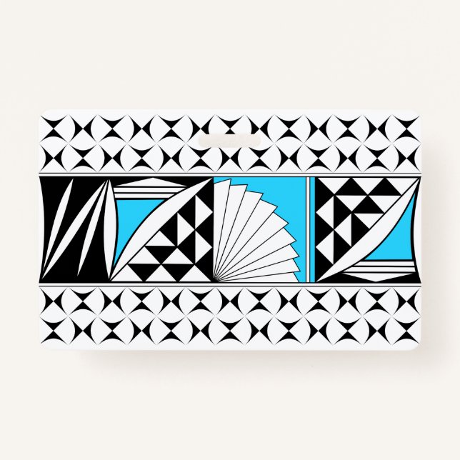 Southwest Native Sunrise in Turquoise ID Badge (Front)