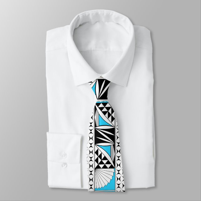 Southwest Native Sunrise in Turquoise Tie (Tied)