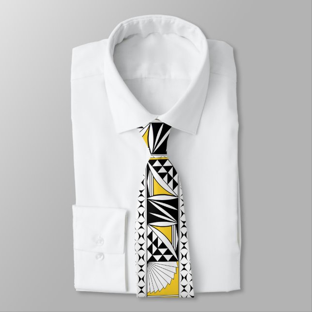 Southwest Native Sunrise in Yellow Tie (Tied)