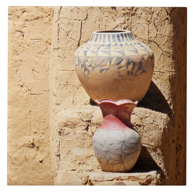 Southwest Navajo Pottery Tile (Front)