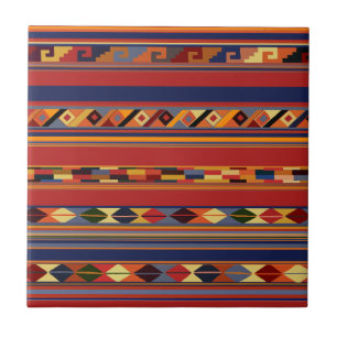 Southwest Oaxaca Tribal Folk Art Tile