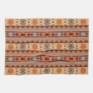 Southwest Pattern Design Tan Tea Towel