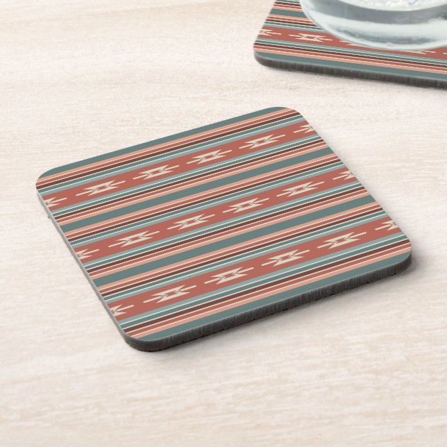 Southwest Pattern Stripes 2 Coaster (Left Side)