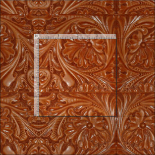 southwest pattern western country tooled leather fabric