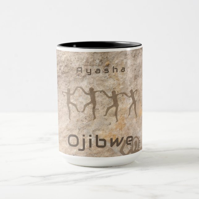 Southwest Petroglyhs Custom Tribe/Name Mug (Center)