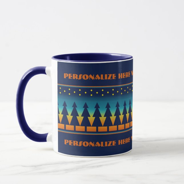 Southwest Pines Personalised Mug (Left)