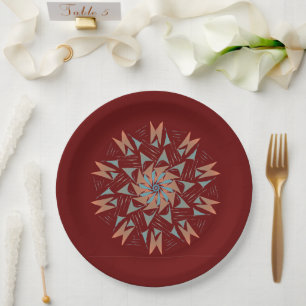 Southwest Plum Paper Plate