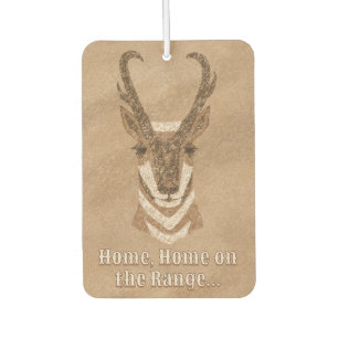 Southwest Pronghorn Antelope Head Personalised Car Air Freshener